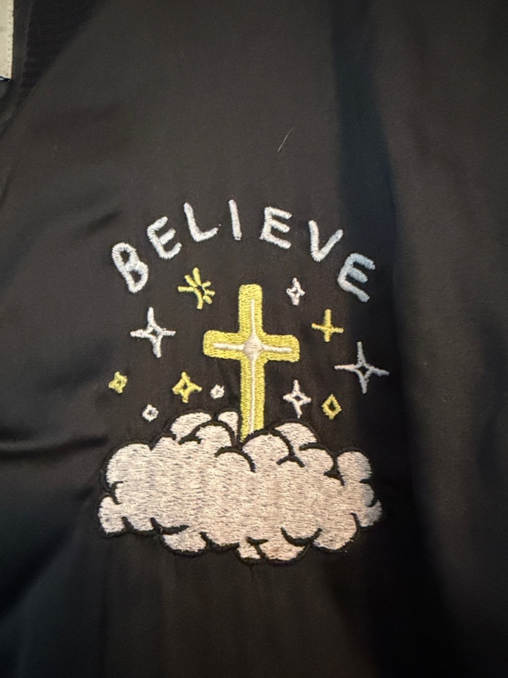 Rare! UNIF Black Embroidered Hardcore Bomber Jacket XS Unisex Y2K - Picture 5 of 16